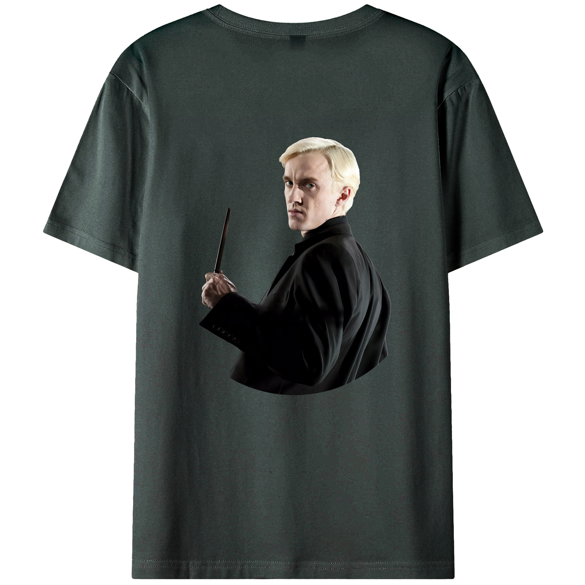 （画像用） Harry Potter ハリー・ポッターシリーズ 綿100％ メンズ半袖Tシャツ（バックプリント） 通気性
